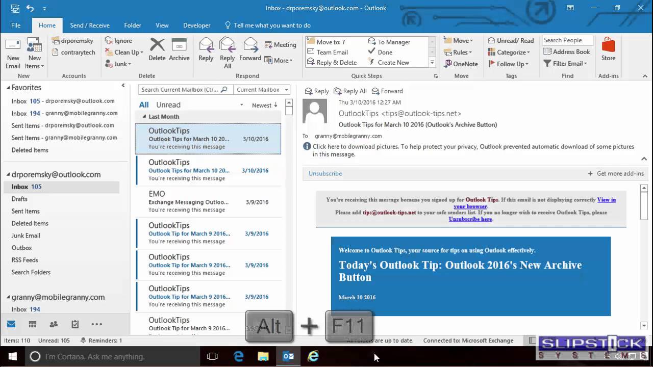 outlook autodiscover on mac